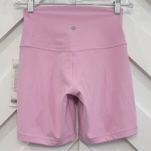 NWT Lululemon Align High Rise Shorts 6" In Vita Pink Size 4
